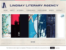 Tablet Screenshot of lindsayliteraryagency.co.uk